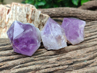 Polished Jacaranda Amethyst Crystals x 6 From Zambia