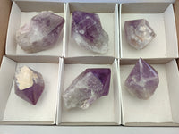 Polished Jacaranda Amethyst Crystals x 6 From Zambia