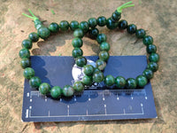 Polished Aventurine Beaded Stretch Buddha Bracelet - Sold Per Item - From Zimbabwe