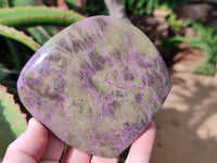 Polished Stichtite Standing Free Forms x 3 From Barberton, South Africa