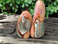 Polished Polychrome Jasper Standing Free Forms x 6 From Madagascar