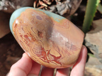 Polished Polychrome Jasper Standing Free Forms x 6 From Madagascar