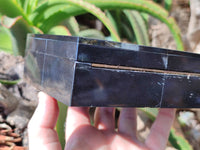 Hand Made Jet Lignite Jewellery Box x 1 From Swaziland