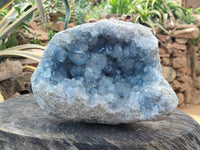 Natural Celestite Geode Specimen x 1 From Sakoany, Madagascar