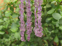 Polished Amethyst Fancy Star Shaped Beaded Necklace - Sold per Item- From Zambia