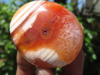 Polished Carnelian Palm Stones x 24 From Madagascar