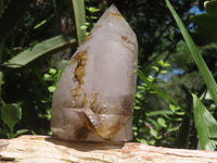 Polished Smokey Window Quartz Crystal x 1 From Madagascar