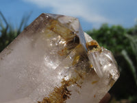 Polished Smokey Window Quartz Crystal x 1 From Madagascar