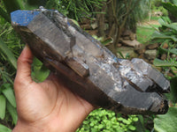 Natural Double Terminated Smokey Quartz Crystals x 2 From Malawi