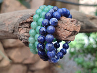 Hand Made Stone Bead Bracelets x 14 From Southern Africa