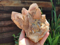 Natural Hematoid Quartz Cluster x 1 From Zimbabwe