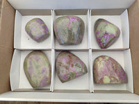 Polished Stichtite Standing Free Forms x 6 From Barberton, South Africa