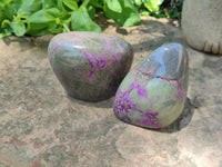 Polished Stichtite Standing Free Forms x 6 From Barberton, South Africa