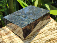 Hand Made Dumortierite Jewellery Box x 1 From Mozambique