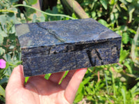 Hand Made Dumortierite Jewellery Box x 1 From Mozambique