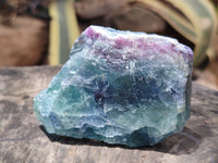 Natural Watermelon Fluorite Cobbed Specimens x 14 From Uis, Namibia