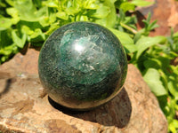 Polished Fuchsite Quartz Spheres x 2 From Madagascar