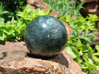 Polished Fuchsite Quartz Spheres x 2 From Madagascar