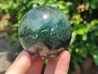 Polished Fuchsite Quartz Spheres x 2 From Madagascar