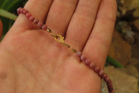 Polished Pink Rhodonite Egyptian Choker Necklace - Sold Per Item - From Madagascar