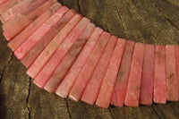 Polished Pink Rhodonite Egyptian Choker Necklace - Sold Per Item - From Madagascar