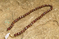 Polished Rainbow Jasper Faceted Bead Necklace - Sold Per Item - From Madagascar