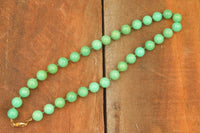 Polished Gem Nickel Chrysoprase Bead Necklace - Sold Per Item - From Australia