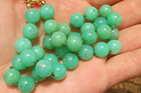 Polished Gem Nickel Chrysoprase Bead Necklace - Sold Per Item - From Australia