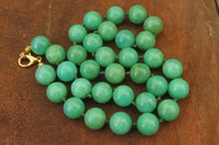 Polished Gem Nickel Chrysoprase Bead Necklace - Sold Per Item - From Australia