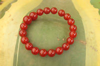 Polished Carnelian Agate Beaded Clip On Bracelet  - Sold per Pair - From South Africa