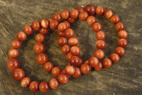 Polished Copper Sunstone Clip On Bracelet - sold per Item - From China