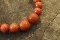 Polished Copper Sunstone Clip On Bracelet - sold per Item - From China