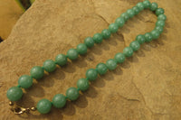 Polished Aventurine Ball Shaped Bead Necklace - Sold Per Item - From Zimbabwe