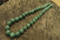 Polished Aventurine Ball Shaped Bead Necklace - Sold Per Item - From Zimbabwe