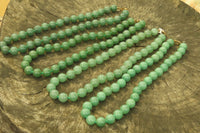 Polished Aventurine Ball Shaped Bead Necklace - Sold Per Item - From Zimbabwe