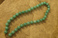 Polished Aventurine Ball Shaped Bead Necklace - Sold Per Item - From Zimbabwe