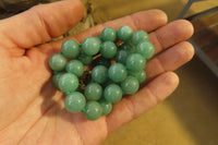 Polished Aventurine Ball Shaped Bead Necklace - Sold Per Item - From Zimbabwe