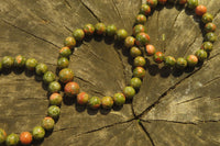 Polished Unakite Clip On Beaded Bracelet - Sold Per Item - From South Africa