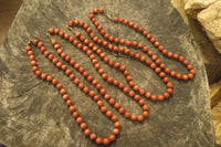 Polished Copper Sunstone Ball Shaped Beaded Necklace  - sold per Item - From India