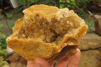 Natural Limonite Quartz Clusters x 3 From Solwezi, Zambia