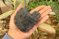 Natural Alluvial Schorl Black Tourmaline Specimens x 6 From Zimbabwe