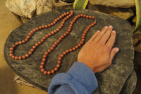 Polished Brown Jasper Ball Shaped Bead Necklace - Sold Per Item - From Madagascar