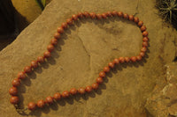 Polished Brown Jasper Ball Shaped Bead Necklace - Sold Per Item - From Madagascar