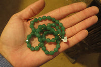 Polished Emerald Aventurine Faceted Bead Necklace - Sold Per Item - From Zimbabwe