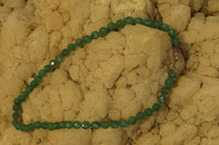 Polished Emerald Aventurine Faceted Bead Necklace - Sold Per Item - From Zimbabwe