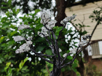 Hand Made Clear Quartz Copper Wire Wrap Tree On Cobbed Nguni Jasper x 1 From South Africa