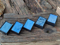 Hand Made Mini Stone Dumortierite Jewellery Box - Sold per Item -  From Mozambique