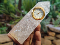 Polished Golden Rutile Rock Crystal Quartz Obelisk Clock Towers - sold per item - From Brazil