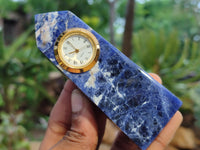 Polished Sodalite Obelisk Clock Towers - sold per item - From Namibia