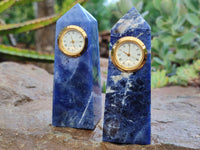 Polished Sodalite Obelisk Clock Towers - sold per item - From Namibia